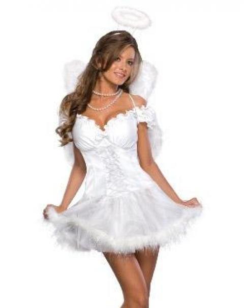 Женский карнавальный костюм ангел 1461