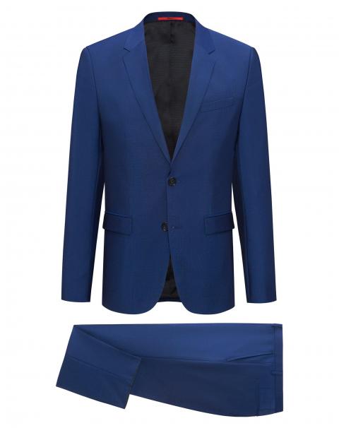 Синій чоловічий костюм двійка 31