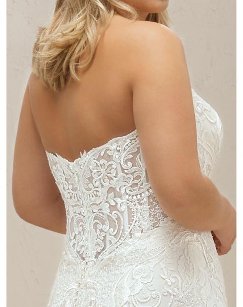 Свадебное платье-русалка большого размера Miss Plus 354