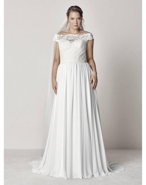 Свадебное платье большого размера Evita Plus 367