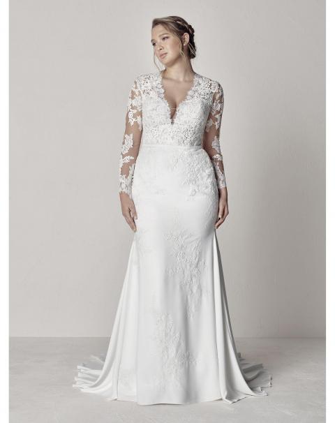 Весільна сукня великого розміру Eva Plus 370