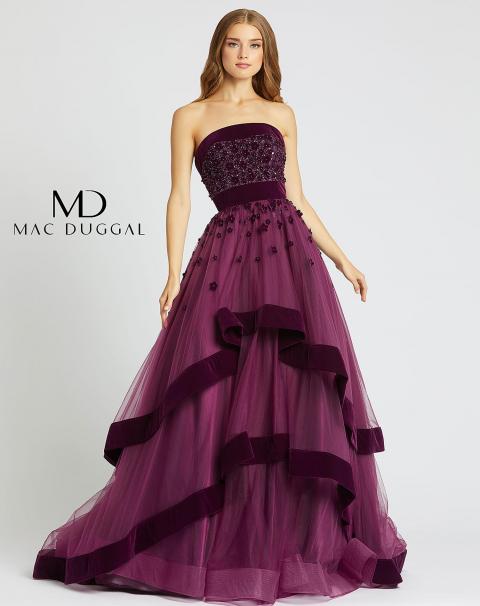 Фиолетовое вечернее платье Mac Duggal 448