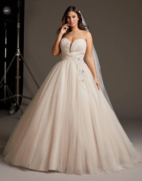 Свадебное платье большого размера LACERTA ES 1367