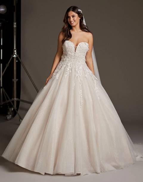 Свадебное платье большого размера LYRA ES 1371