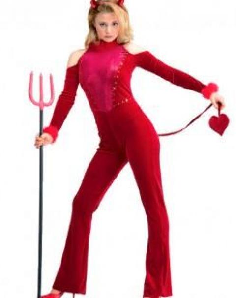 Женский карнавальный костюм дьяволица 1378