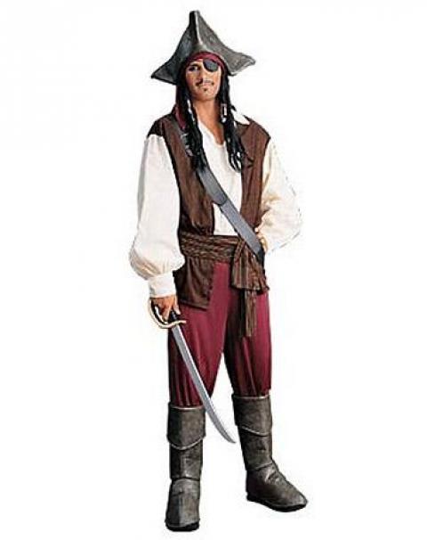 Мужской карнавальный костюм Джек-Воробей из Пираты Карибского моря 1392