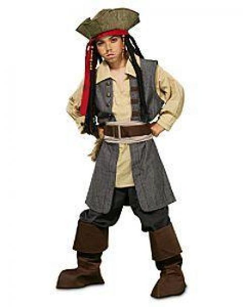 Детский карнавальный костюм для мальчика Джек-Воробей из Пираты Карибского моря 1401
