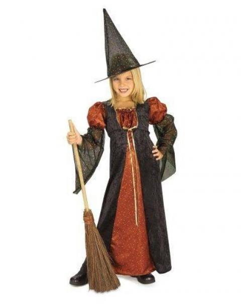 Детский карнавальный костюм для девочки ведьма 1441