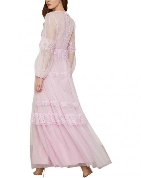 Розовое вечернее платье 1569