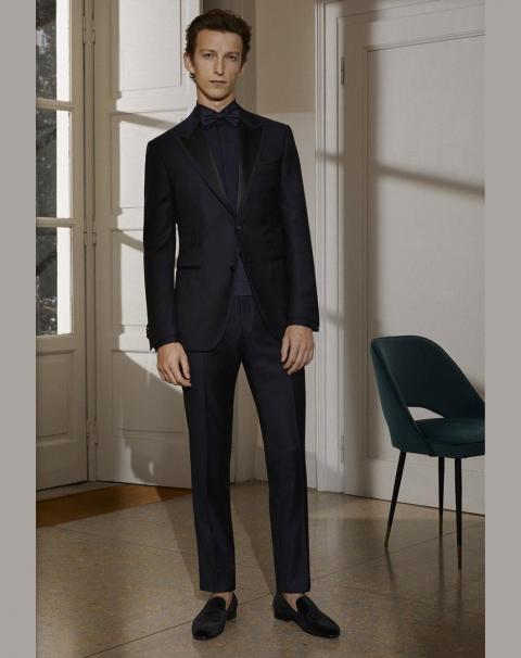 Темно-синий мужской смокинг 1866