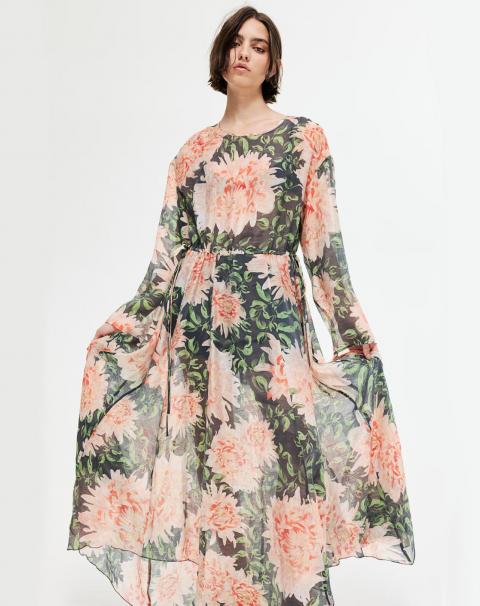 Легка коктейльна сукня з квітковим принтом 1903 Легка коктейльна сукня з квітковим принтом 1903