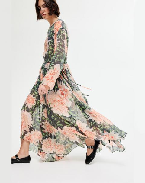 Легка коктейльна сукня з квітковим принтом 1903 Легка коктейльна сукня з квітковим принтом 1903