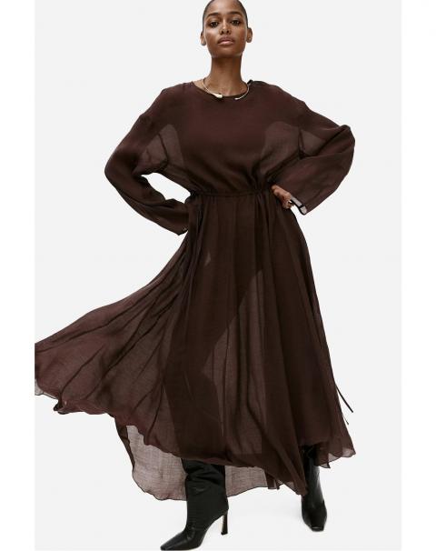 Коктейльна сукня коричневого кольору 1905