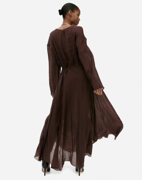 Коктейльна сукня коричневого кольору 1905