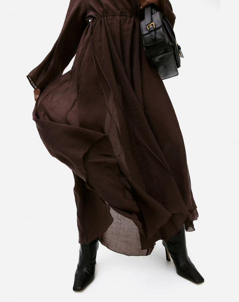 Коктейльна сукня коричневого кольору 1905