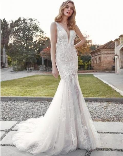 Весільна сукня русалка без рукавів St Patrick Akoya 1920