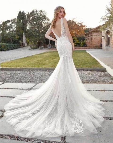 Весільна сукня русалка без рукавів St Patrick Akoya 1920