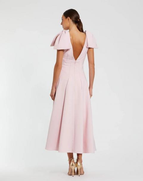 Розовое коктейльное платье без рукавов 1933