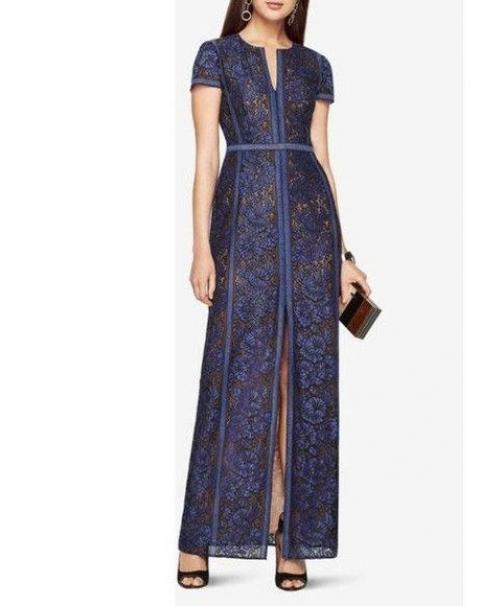 Синее коктейльное платье 1947