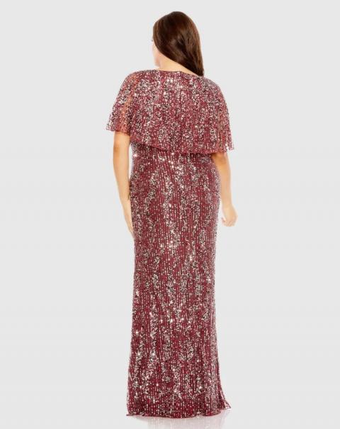 Блестящее вечернее платье большого размера 1949